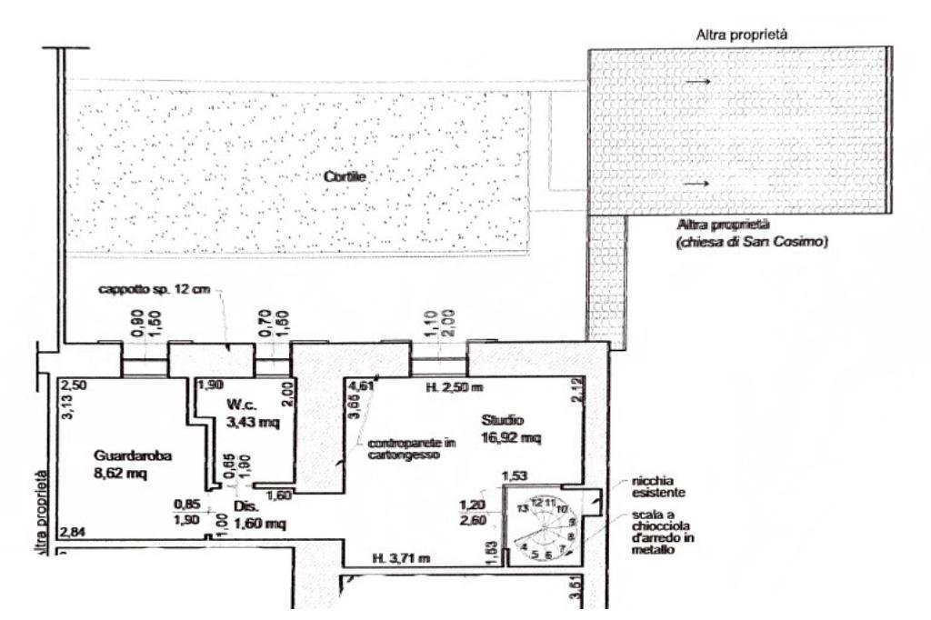 Casa semi indipendente Meldola - planimetria 1