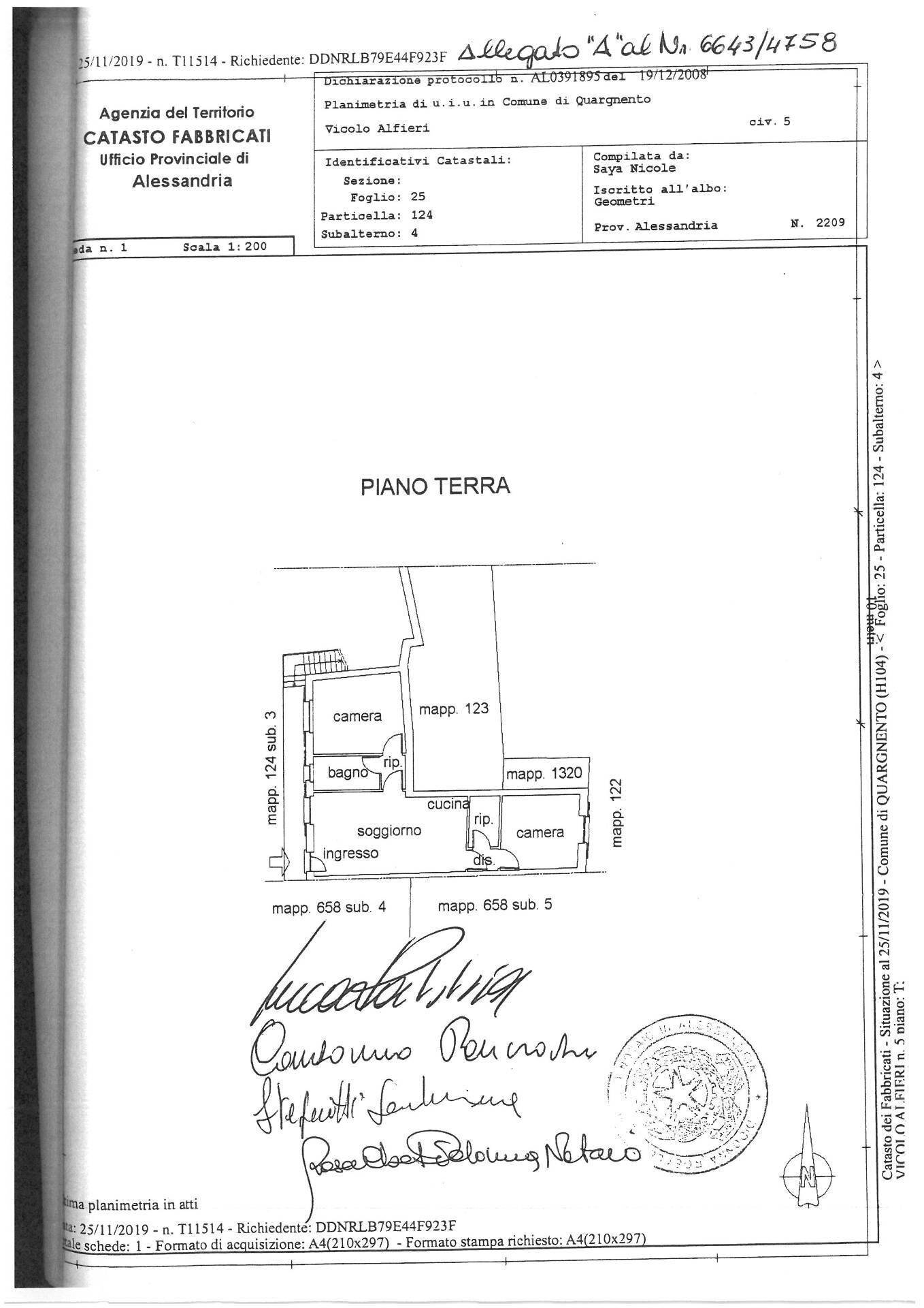 Foto 14 - Semi-detached house Quargnento - floor plans 1