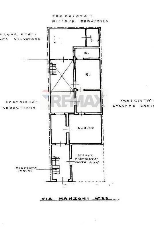 Pianta 2D - Appartamento Floridia - planimetria 1