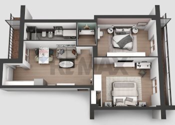 Rendering appartamento - Trilocale Via Allea comunale
 
17, Turbigo - foto 21