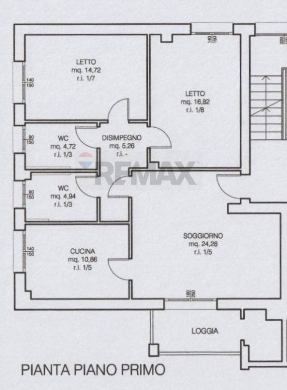 Pianta 2D - Three-room apartment via Degli Alpini
 
2, Vetto - floor plans 1
