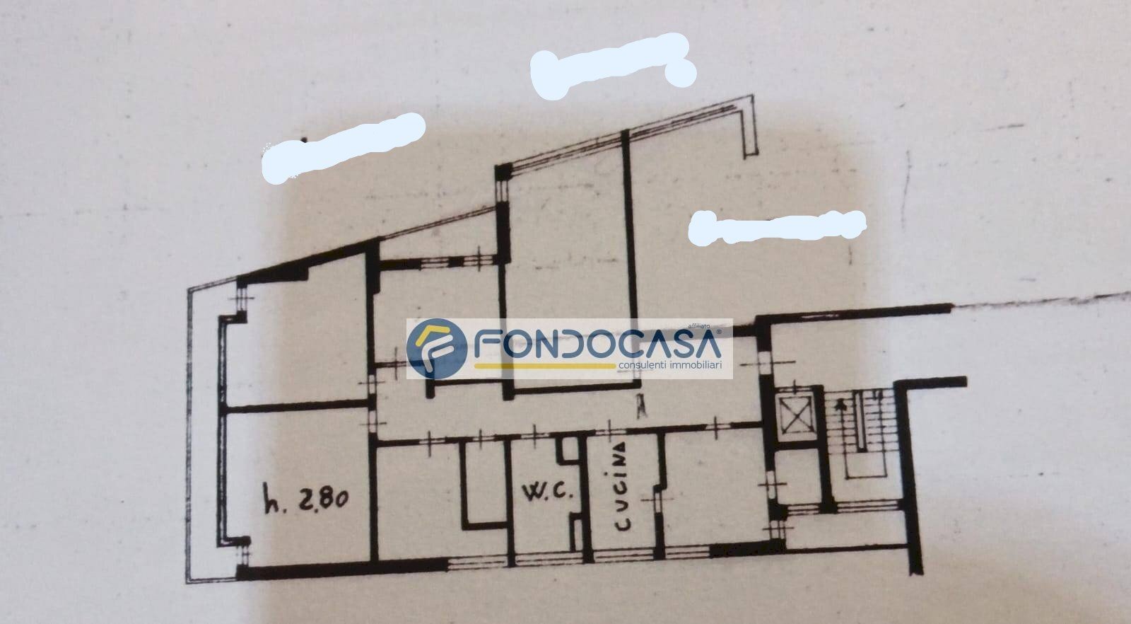 scheda catastale - Appartamento viale roma, Massa - planimetria 1