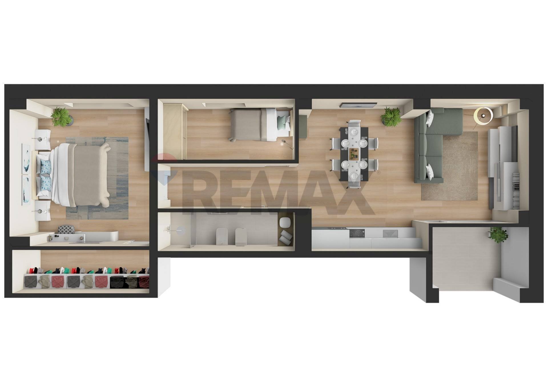 Pianta 3D - Trilocale via Umbria
 
48, Pescara - foto 1