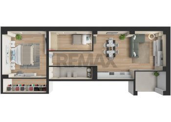 Pianta 3D - Trilocale via Umbria
 
48, Pescara - foto 1