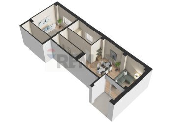 Pianta 3D - Trilocale via Umbria
 
48, Pescara - foto 4