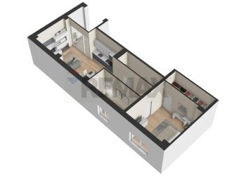 Pianta 3D - Trilocale via Umbria
 
48, Pescara - foto 5