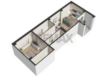 Pianta 3D - Trilocale via Umbria
 
48, Pescara - foto 6