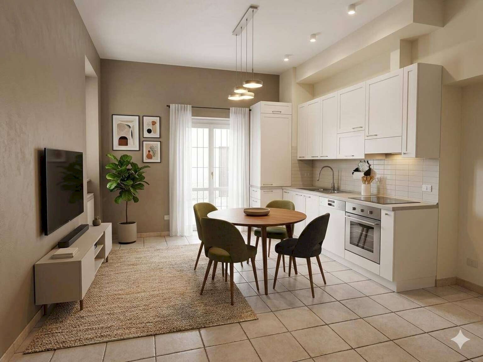 Three-room apartment Cornate d'Adda - photo 3