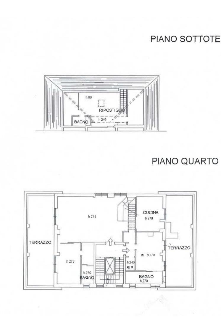 Attico viale Ponte dell'Ammiraglio, Genova (zona Quarto) - planimetria 1