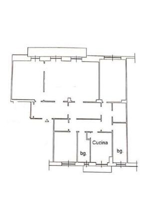 Apartment piazza Leonardo da Vinci, Genova (neighborhood Albaro) - floor plans 1