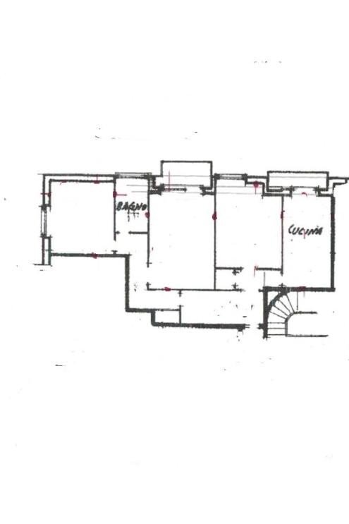 Three-room apartment via Monte Zovetto, Genova (neighborhood Albaro) - floor plans 1