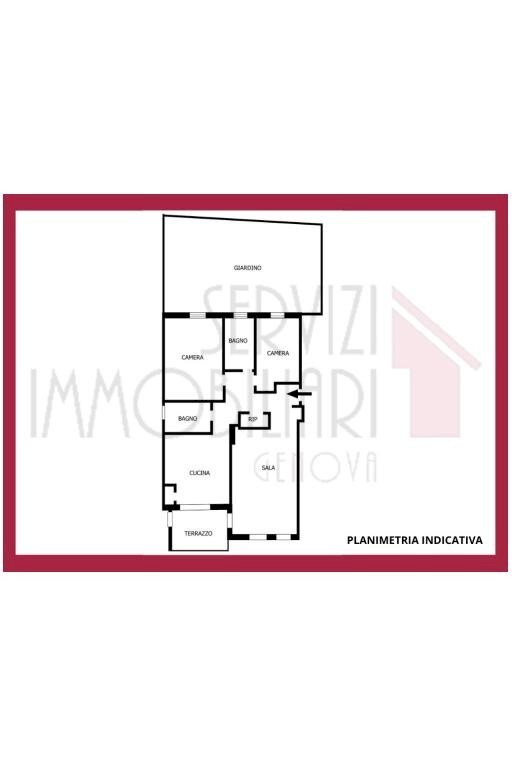 Quadrilocale via Luigi Lusignani, Genova (zona Molassana) - planimetria 1
