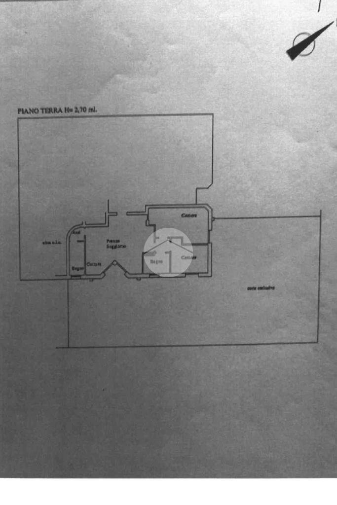 Three-room apartment Via Don Lorenzo Milani, Misano Adriatico - floor plans 1