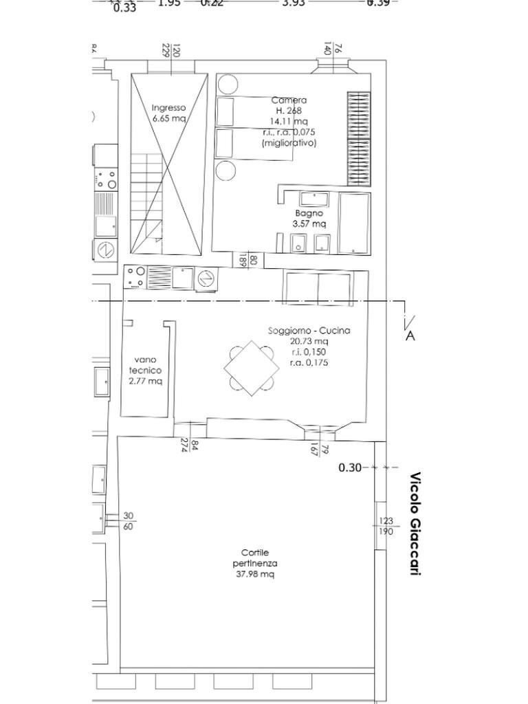 Bilocale Via Risorgimento, Lugo - planimetria 1