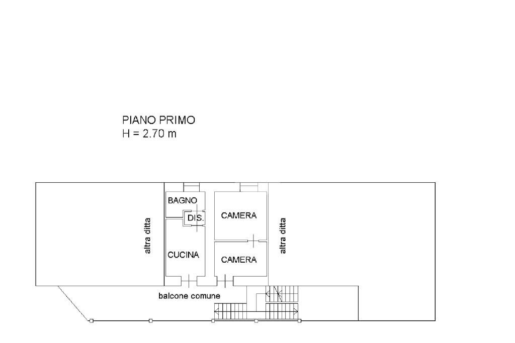 Trilocale Borgata Gabaira, Rubiana - planimetria 1