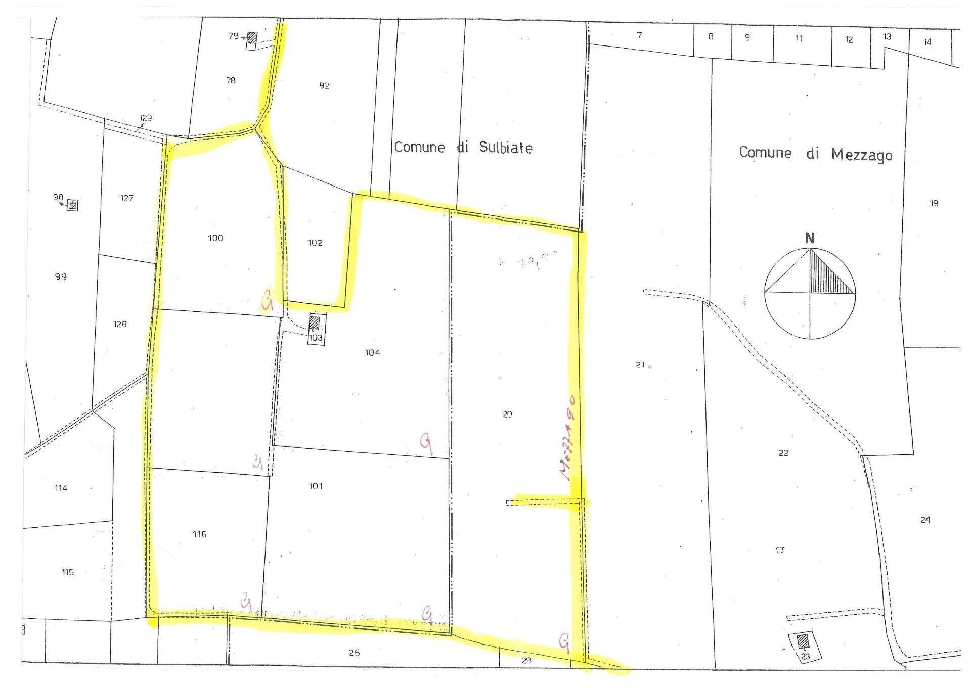 Foto 3 - Terreno agricolo cascina cazzullo, Sulbiate - planimetria 1