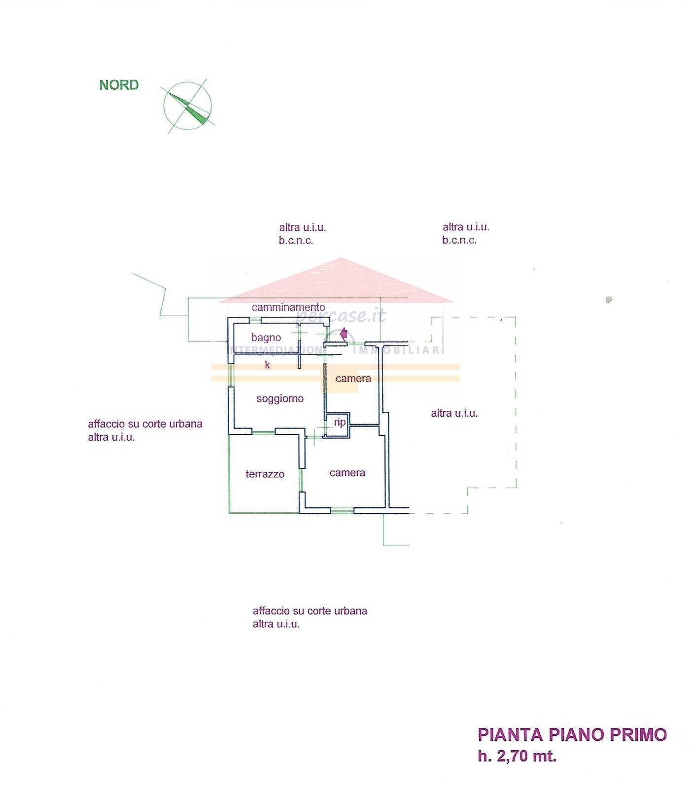 Foto 31 - Trilocale via Terrene Bianche
 
69, San Lorenzo al Mare - planimetria 1