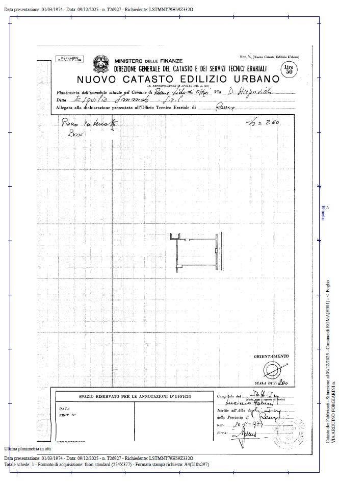 Foto 21 - Box Via Arduino Forgiarini
 
92, Roma - planimetria 1