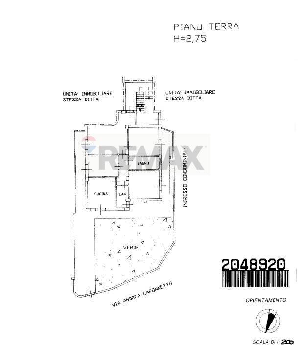 Pianta 2D - Four-room apartment Via Professor Andrea Caponnetto
 
19, Valverde - floor plans 1