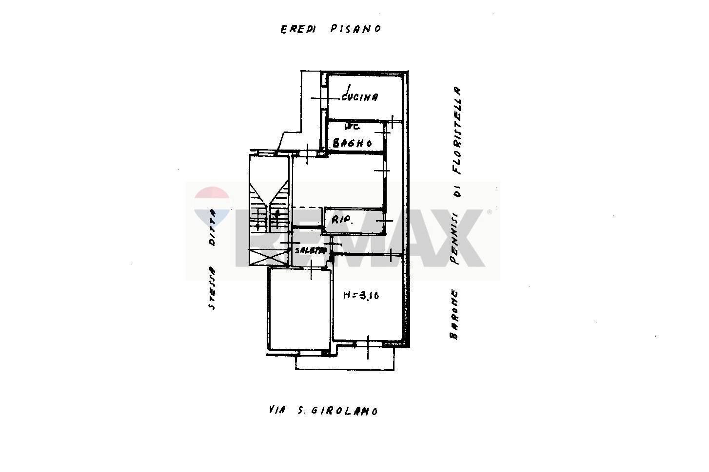 Pianta 2D - Four-room apartment Via san Girolamo
 
3, Acireale - floor plans 1