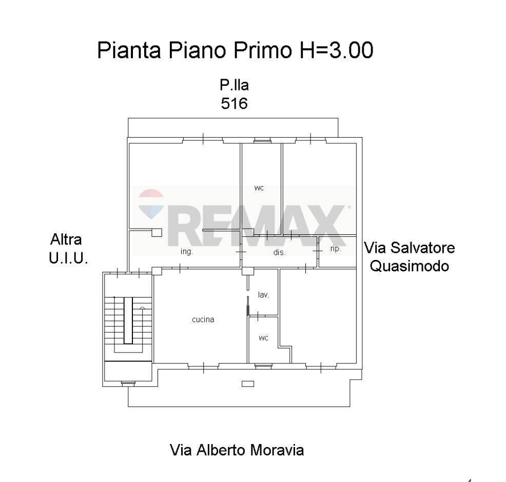 Pianta 2D - Appartamento via alberto moravia
 
2, Grammichele - planimetria 1