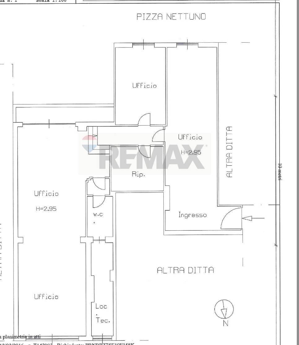 Pianta 2D - Appartamento P.zza Nettuno
 
16, Catania - planimetria 1
