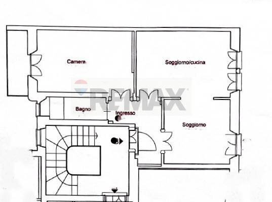 Pianta 2D - Two-room apartment Via Mosè Bianchi
 
41, Milano - floor plans 1