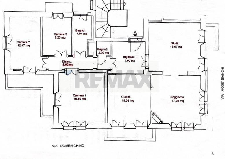 Pianta 2D - Quadrilocale Via Mosè Bianchi
 
41, Milano - planimetria 1