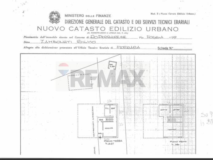 Pianta 2D - Semi-detached house Riva del Po - floor plans 1