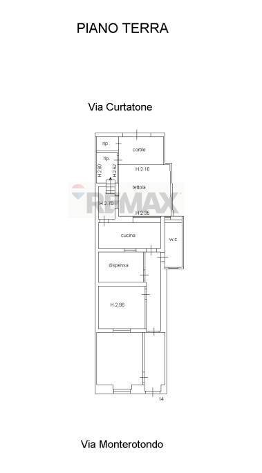Pianta 2D - Appartamento Via Monterotondo
 
14, Scicli - planimetria 1