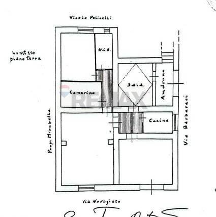 Pianta 2D - Bilocale via Barbaraci
 
15, Palermo - planimetria 1