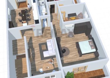 Pianta 3D - Quadrilocale Via Leonardo Da Vinci
 
36, Valenzano - foto 19