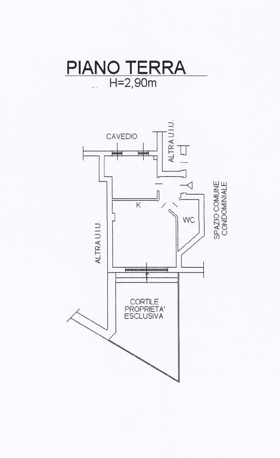 Bilocale via Castagneto, Camogli - planimetria 1