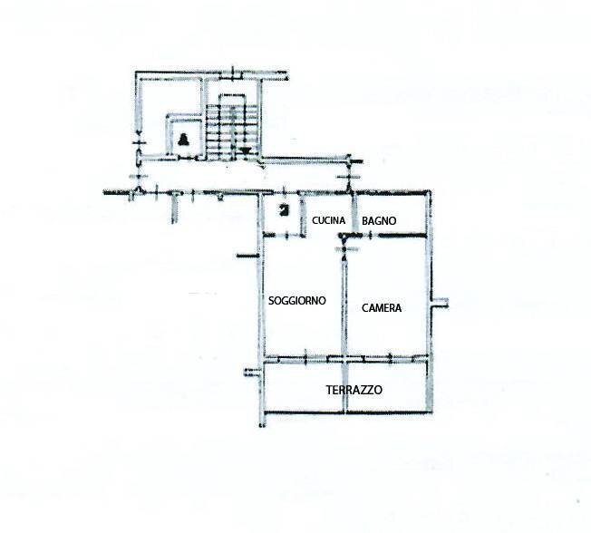 Foto 16 - Bilocale Via Padre Semeria, Ospedaletti - planimetria 1