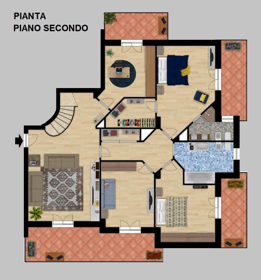 Foto 44 - Semi-detached Villa Viale dei Feaci
 
47, Squillace - floor plans 1