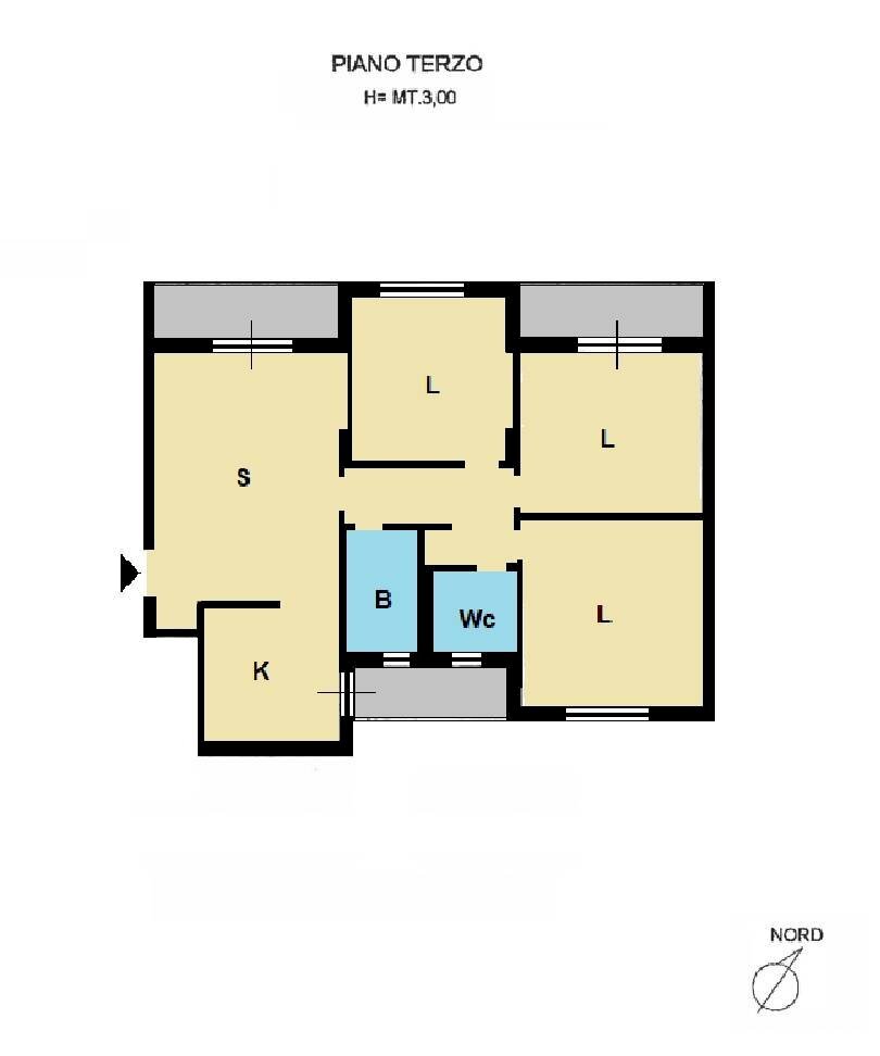 Foto 20 - Four-room apartment Via Bezzecca
 
1/B, Catanzaro - floor plans 1
