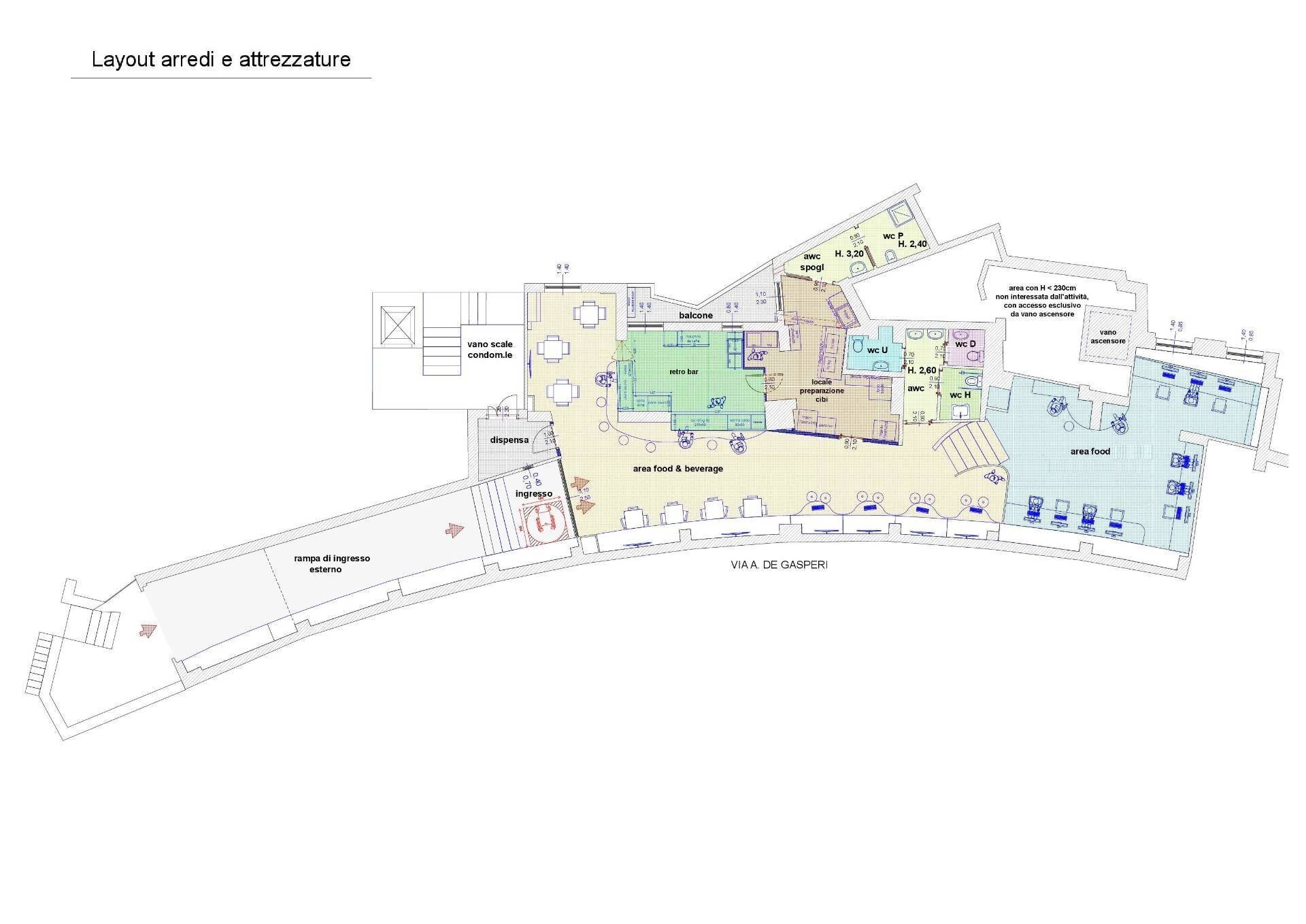 Foto 14 - Attività Commerciale via Alcide De Gasperi, Catanzaro - planimetria 1