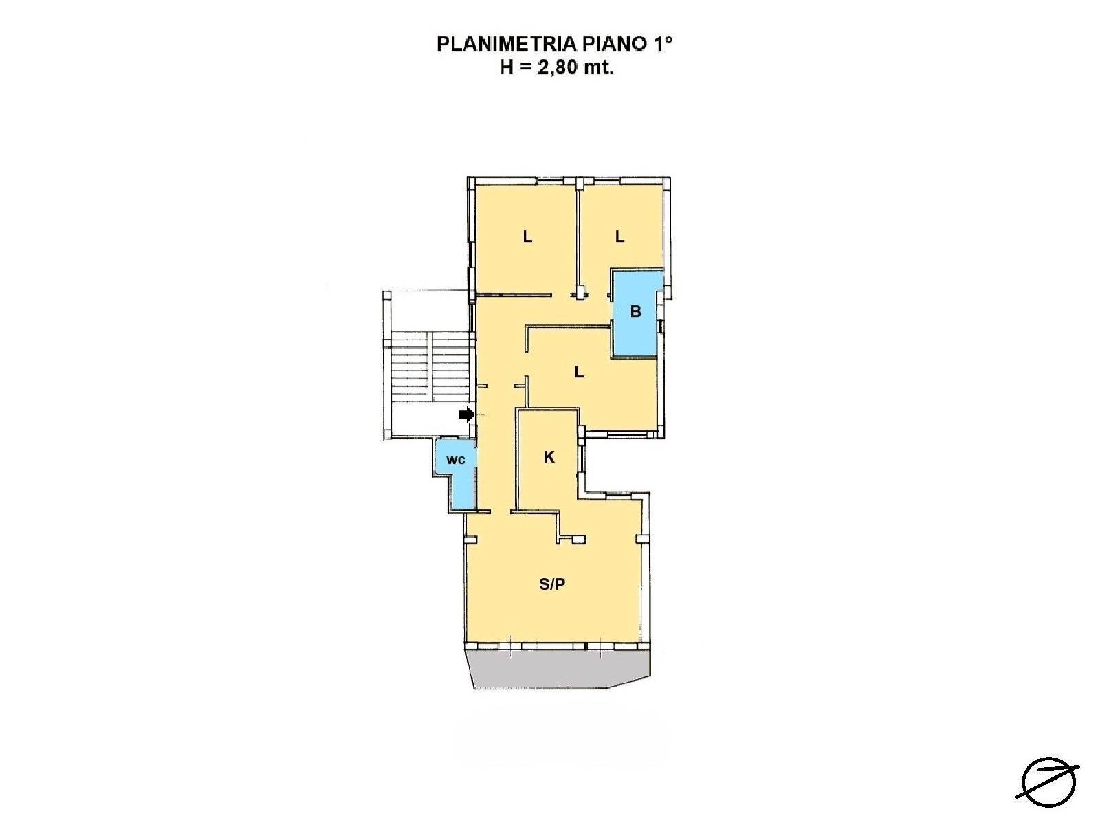 Foto 18 - Quadrilocale Via San Martino
 
53, Catanzaro - planimetria 1