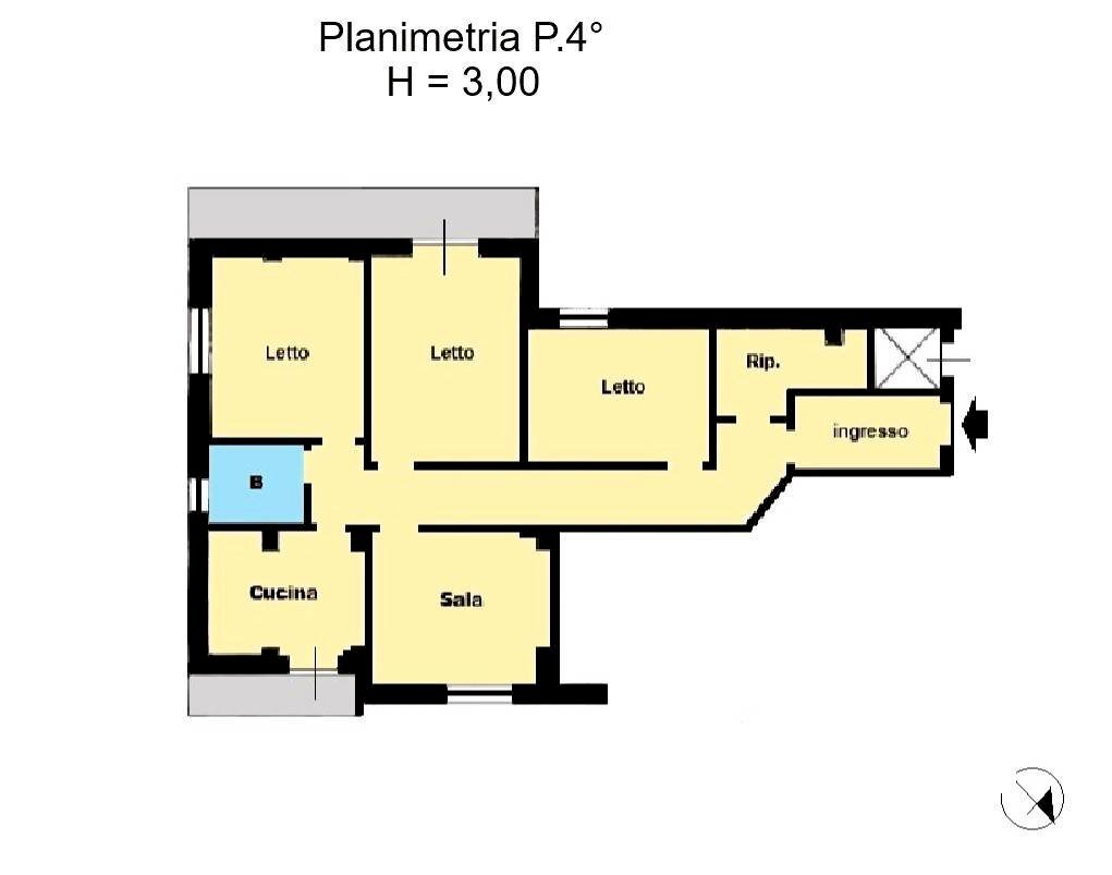 Foto 24 - Four-room apartment via Madonna dei Cieli
 
16, Catanzaro - floor plans 1