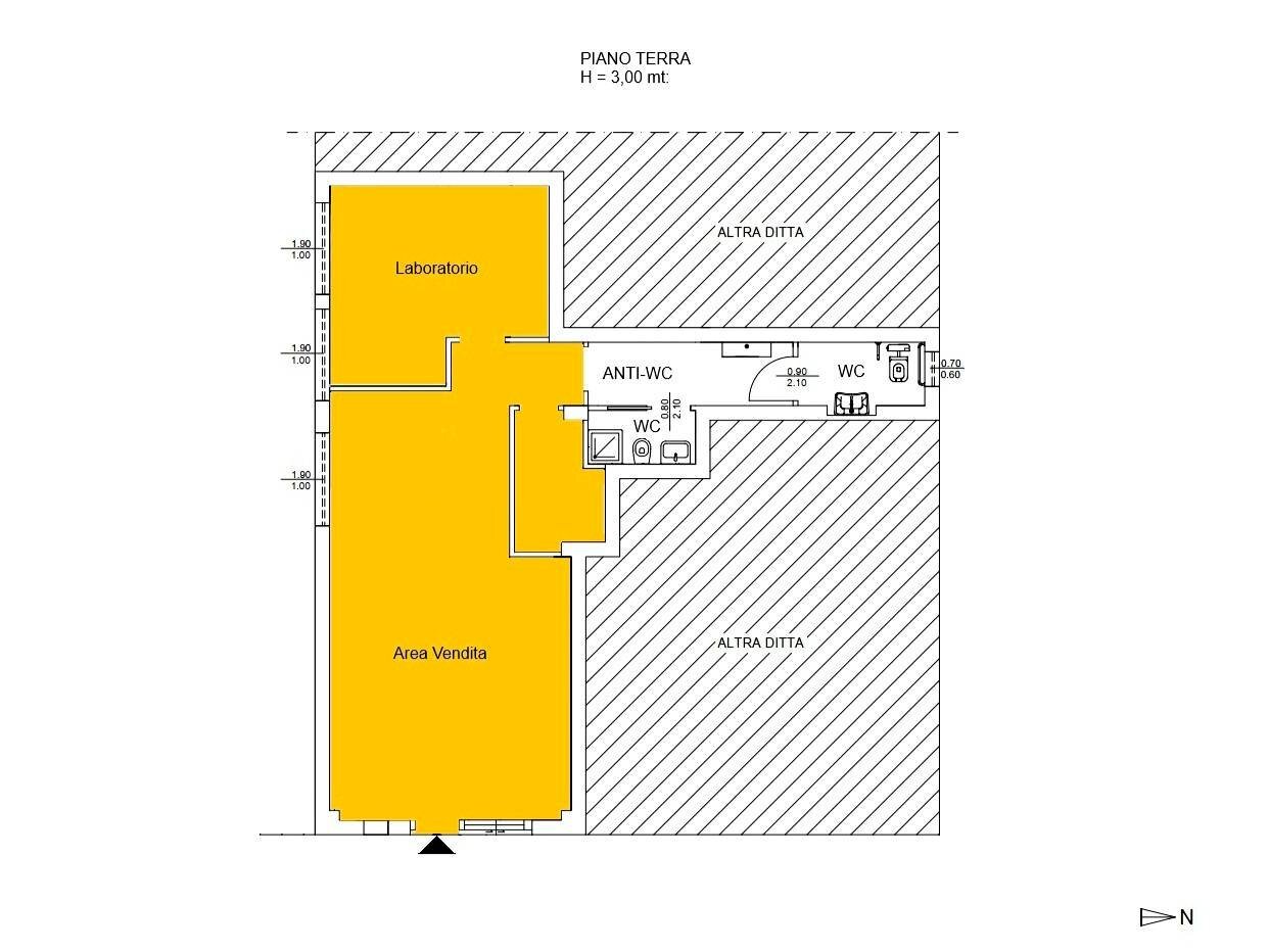 Foto 12 - Negozio via Genova, Catanzaro - planimetria 1