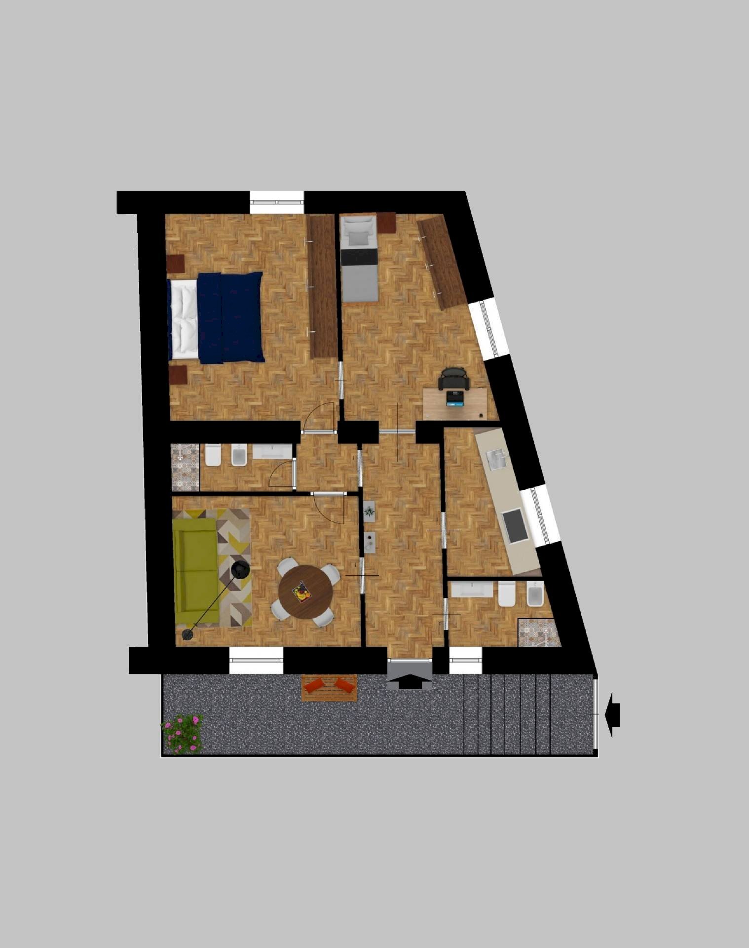 Foto 16 - Ufficio via dei Crociati, Catanzaro - planimetria 1