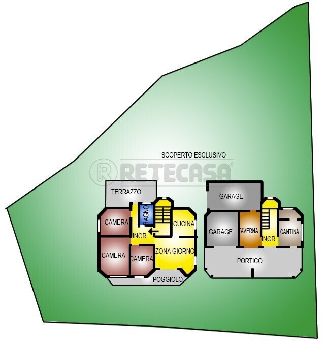 Retecasa_Valdagno - Planimetria - Villa Recoaro Terme - floor plans 1