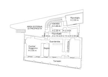 Planimetria - Trilocale SALITA SAN DONATO 6, Como - foto 18