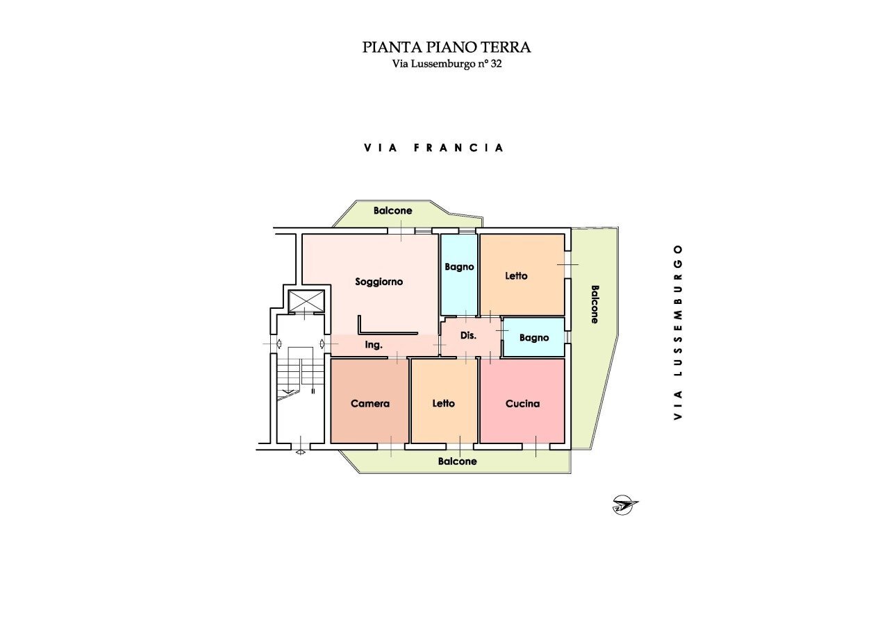 planimetria - Apartment Via Lussemburgo 32, Gela - floor plans 1