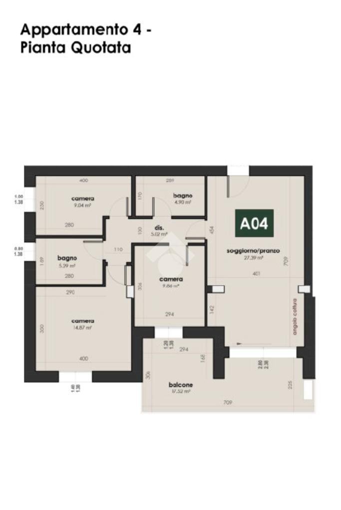 Quadrilocale Via Paolazzo, Valsamoggia (zona San Lazzaro) - planimetria 1