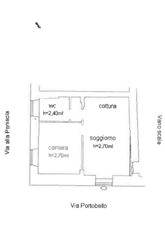 Bilocale Via Portobello, Sestri Levante - planimetria 1
