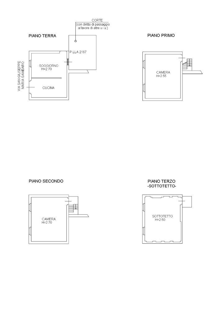 Rustico Via San Giuseppe Maria Gambaro, Galliate - planimetria 1