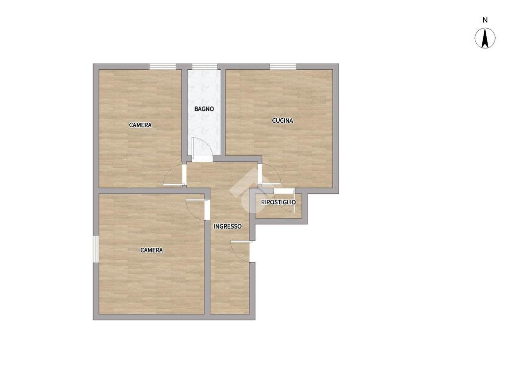 Trilocale Via alla Stazione di Rivarolo, Genova (zona Rivarolo) - planimetria 1