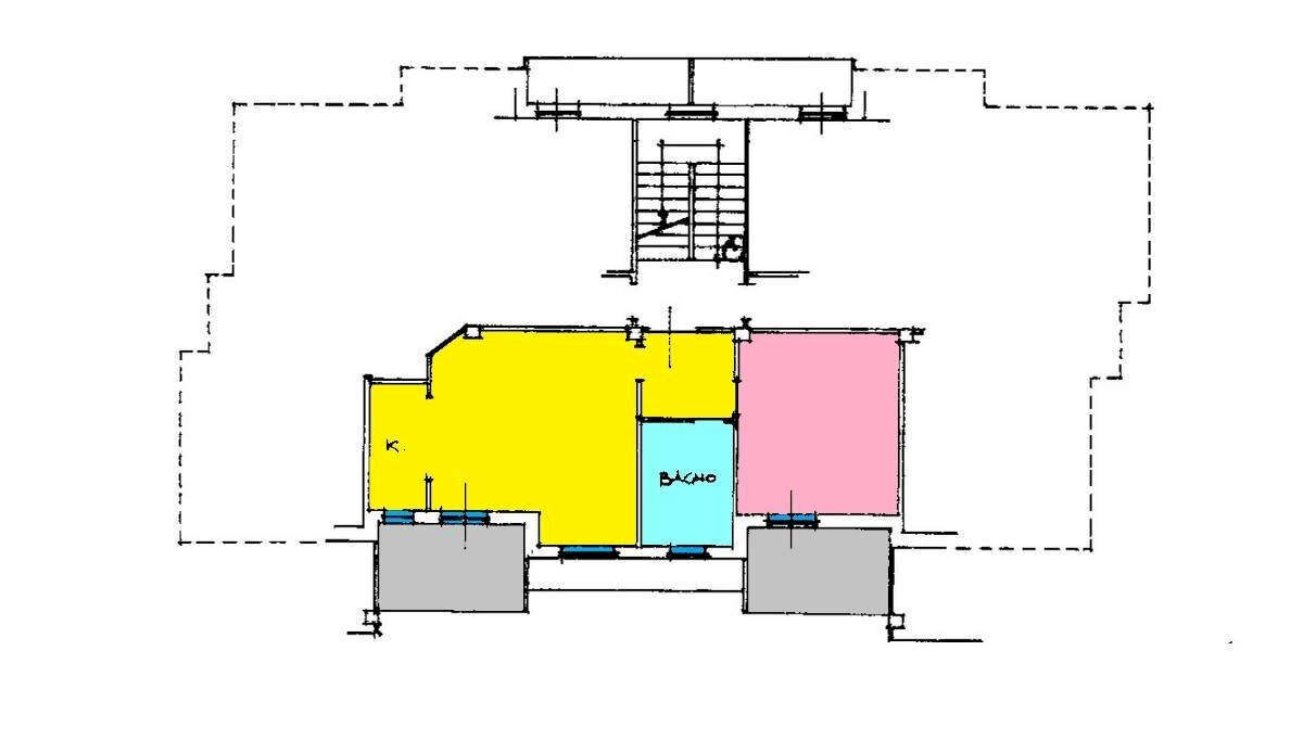 Foto 22 - Bilocale VIA INDIPENDENZA, Fermo - planimetria 1