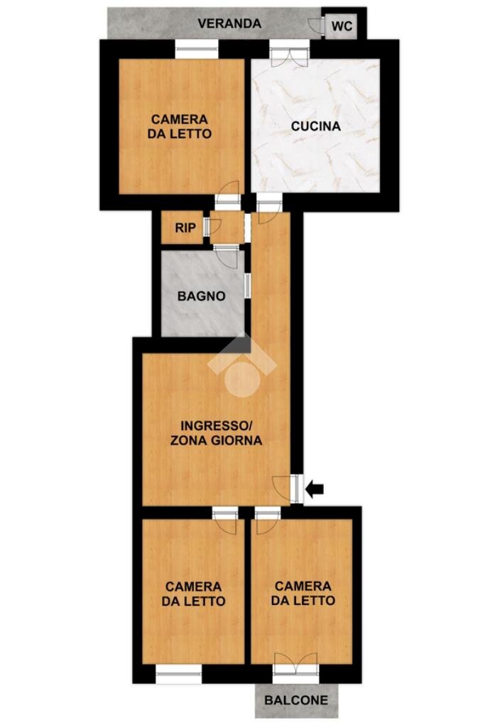 Apartment Corso Giuseppe Mazzini, Savona (neighborhood Centro) - floor plans 1
